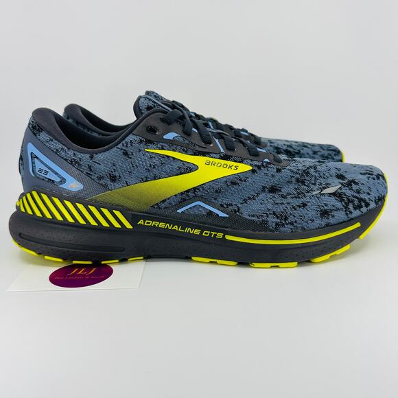 Brooks Men's Adrenaline GTS 23 Road Running Shoes Nine Iron/Sulphur Size 11.5 - Picture 1 of 13